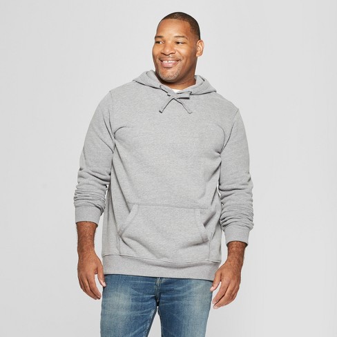 Men's Tall Regular Fit Long Sleeve Fleece Hooded Sweatshirt ...