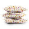26"x26" Deny Designs D'Annick Summer Lines Outdoor Throw Pillow Orange: Abstract Design, Polyester Fill, Square Shape - 4 of 4