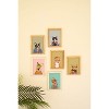 Wall Art 8" H - Framed Embroidery Rabbits Design on Cotton Fabric, (2 x Set of 2) By Kalalou - 3 of 3