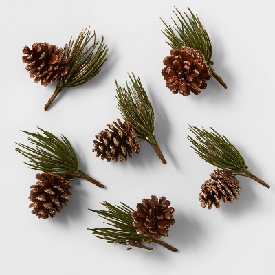 6ct Greenery Pinecone Clips - Wondershop™