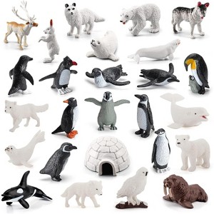 TEMI 26-Piece Arctic Animal Figures Set, Polar Theme Toys for Kids - 1 of 4