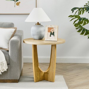 NicBex 36" Round Coffee End Table, Wooden Coffee Tables for Living Room Reception Room - 1 of 4