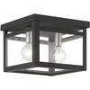 Livex Lighting Milford 2 - Light Flush Mount in  Black/Brushed Nickel - 4 of 4