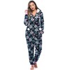 Just Love Womens One Piece Winter Holiday Adult Bodysuit Faux Shearling Lined Hoody Xmas Pajamas - 2 of 4