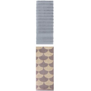 REGALWOVEN Cotton Hand Towels for Bathroom Hand Face Gym Spa 14" x 30"/13" x 29" 2 Pcs - 1 of 4