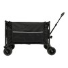 NAYSAYE Wagons Collapsible Foldable Utility Cart with All Terrain Wheels for Outdoor Adventures, Black, 37.4"*23.03"*38.98" - 2 of 4