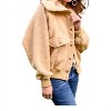 Women's Don't Stress Oversized Collar faux-shearling Jacket - Jodifl - 2 of 4