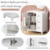 TIRAMISUBEST 30'' Bathroom Vanity with Ceramic Sink, Freestanding Bathroom Vanity Cabinet with 1 door with Double Storage Racks, 3 Drawers - 4 of 4