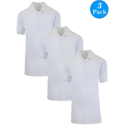 Galaxy By Harvic Boys School Uniform Polo -3 Pack : Target