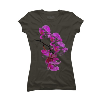 Junior's Design By Humans Orchid By jirkasvetlik T-Shirt