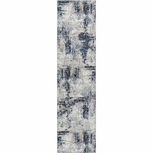 Hauteloom Campsall Blue Abstract Rug - 1 of 4