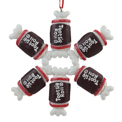 NORTHLIGHT 3.5" Candy Lane Tootsie Roll Christmas Ornament - Brown/White