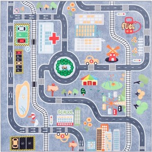 Santa Monica Kids SMK127  Machine Washable Skid-Resistant Power Loomed Indoor Rugs - Safavieh Kids - 1 of 4