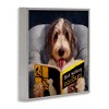 Stupell Industries Dog with Bird Watching Book, 24" x 24" - 3 of 4