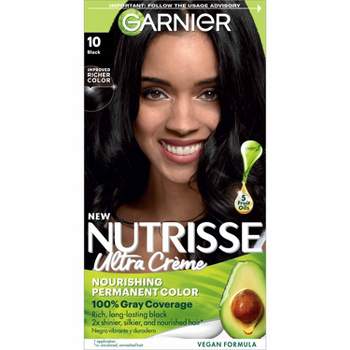 Garnier Nutrisse Nourishing Permanent Hair Color Creme - 10 Black