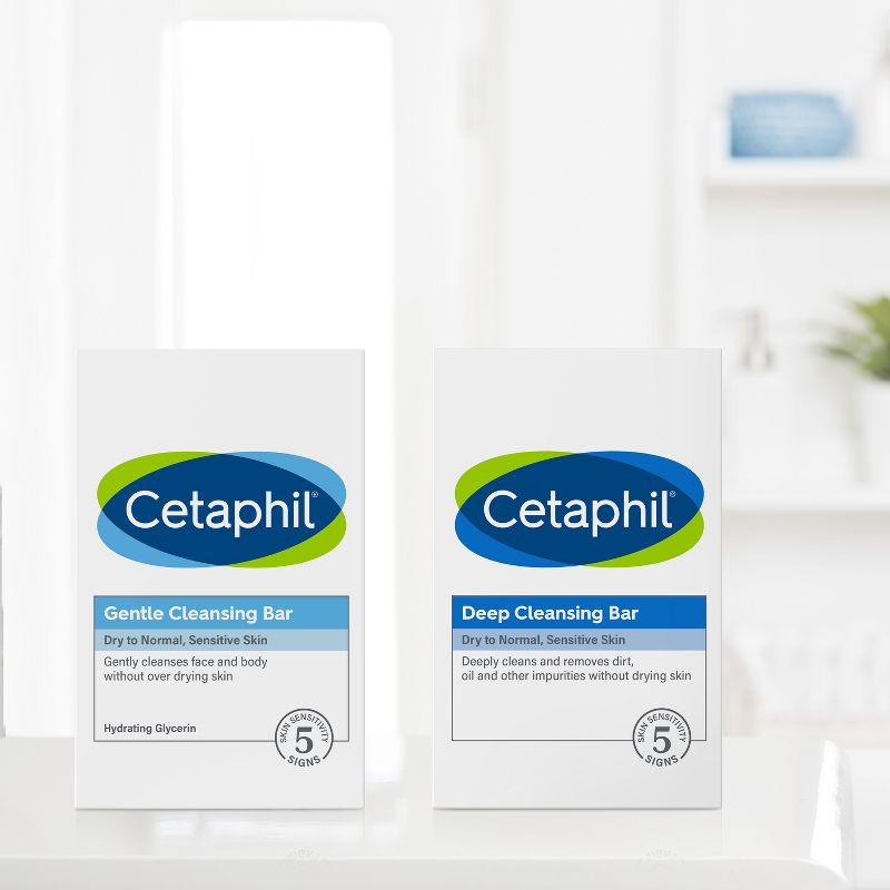 Cetaphil Gentle Cleansing Fresh Bar Soap - 3pk/4.5oz, 5 of 8