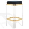 Cicely Acrylic Bar Stool - SFV3533 - Gold/Black - Safavieh Couture - 3 of 4