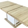 Homy Casa Extendable Dining Table, Oak and White – Modern Expandable Design - 4 of 4