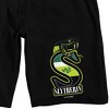 Harry Potter Slytherin Adult Black Sleep Pajama Shorts - image 2 of 3