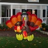 Gemmy Airblown Inflatable Turkey Family Scene, 6 ft Tall, Brown - 2 of 4