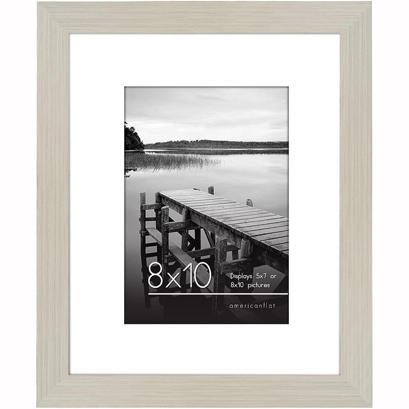 Americanflat Picture Frame with tempered shatter-resistant glass - Available in a variety of sizes and styles, 1 of 5