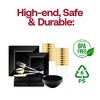 Smarty Had A Party Black Square Plastic Tableware Set - 120 Sets - 4 of 4