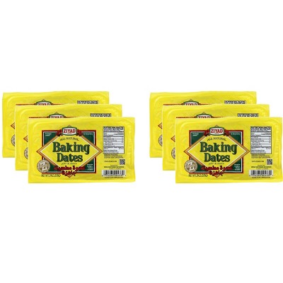 Ziyad All Natural Baking Dates - Case of 6 - 13 oz