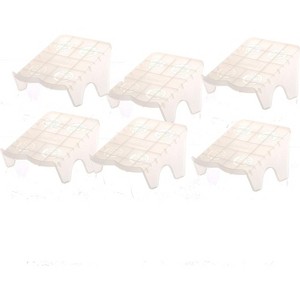 YBM Home Double Shoe Storage Slots Organizer for Closet, 2 Pair Unit, Pack of 6 - 1 of 2