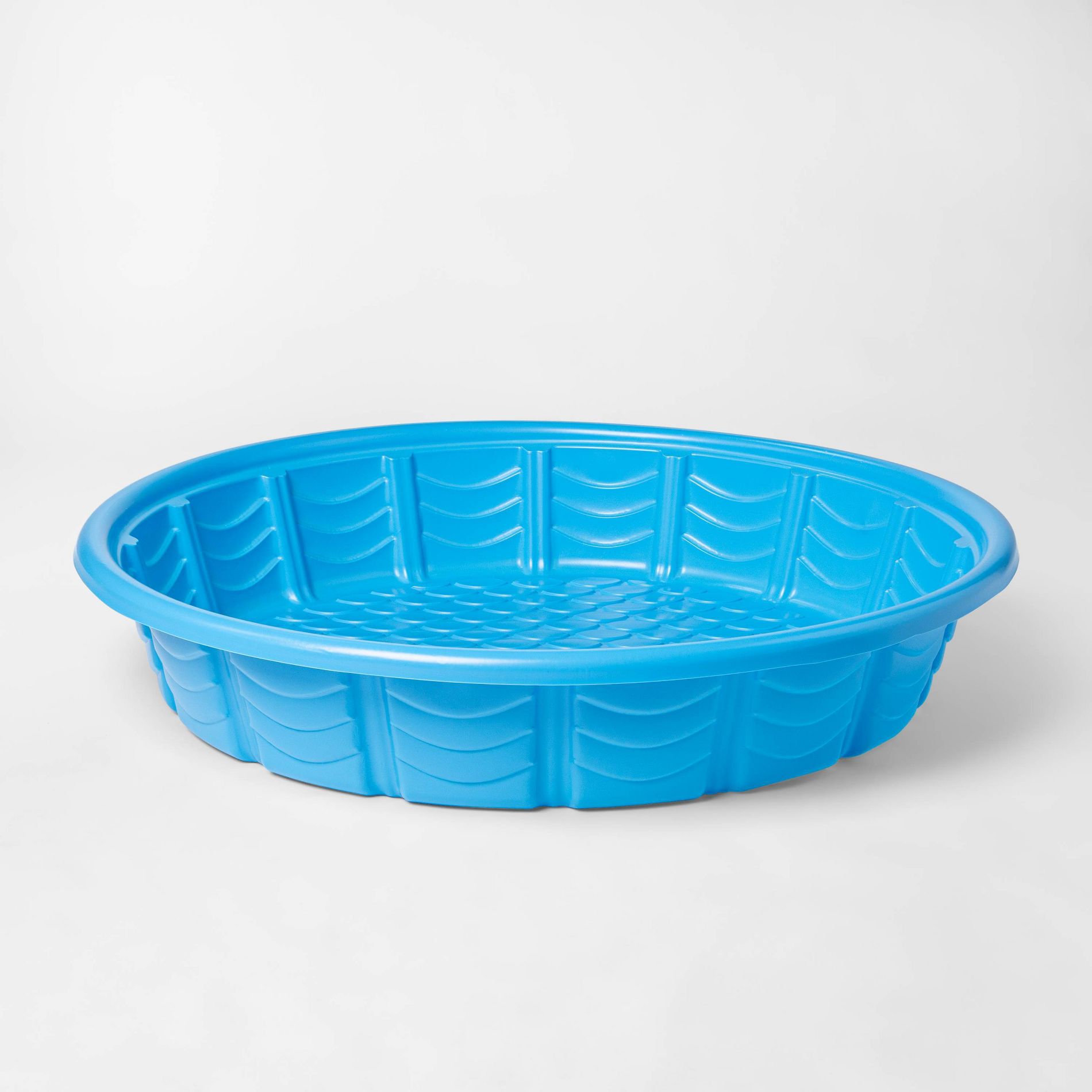 Wading Kiddie Pool Blue - Sun Squad™: Hard Plastic Kids Pool, HDPE Material