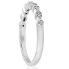 Pompeii3 1/6cttw Diamond Wedding Ring Guard Engagement Anniversary Band 14k White Gold - 3 of 4