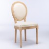 NicBex Set of 2 French Style Velvet Dining Chairs, Antique Painted Solid Wood Kitchen Side Chairs, Nailhead Trim & Steel Spring Cushion - 4 of 4