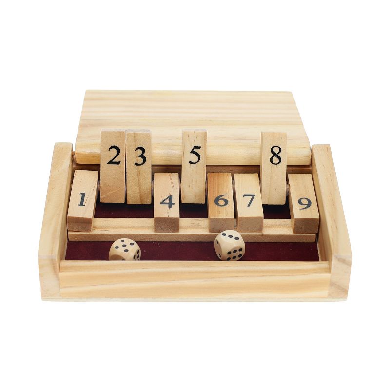 WE Games Mini 9 Number Shut The Box Game Wooden - 5.5 inches, 3 of 6