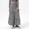 Women's Elastic Waistband Maxi Skirt - Wild Fable™ Black Gingham - 2 of 4