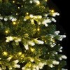 Artificial Hinged Christmas Tree 300 LEDs & Flocked Snow 70.9" - 2 of 4