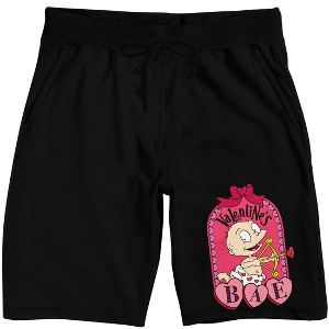 Rugrats Cupid Tommy Adult Black Sleep Pajama Shorts - 1 of 4