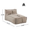 Christopher Knight Home Maegan Outdoor Modern Minimalist Versatile Bean Bag Lounge Chair - 3 of 4