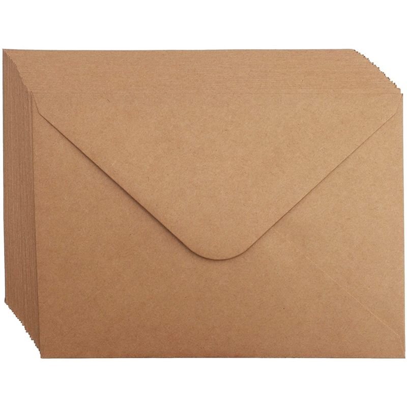 Best Paper Greetings 36 Pack Brown Kraft Paper Photo Insert Cards with Envelopes for 5x7 Inch Photos (5.5 x 7.75 In), 4 of 7
