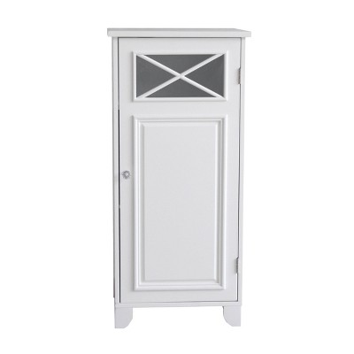 Dawson White Adjustable Shelf Elegant Floor Cabinet