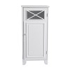 Dawson One Door Floor Cabinet White - Elegant Home Fashions: Traditional Style, Semi-Gloss Finish, Metal Hardware - 4 of 4
