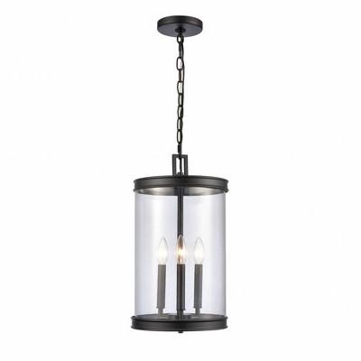 Elk Home Mendoza 3 - Light Pendant in  Matte Black