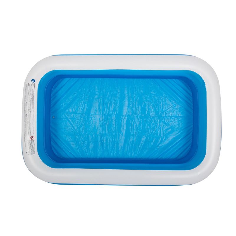 Pool Central 8.5' Blue and White Inflatable Rectangular Swimming Pool, 4 of 10