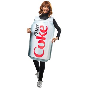 Rubies Adult Diet Coke Halloween Costume Sandwich Board Silver One Size - 1 of 4