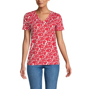 Lands' End Women's Relaxed Supima Cotton T-Shirt - 1 of 3