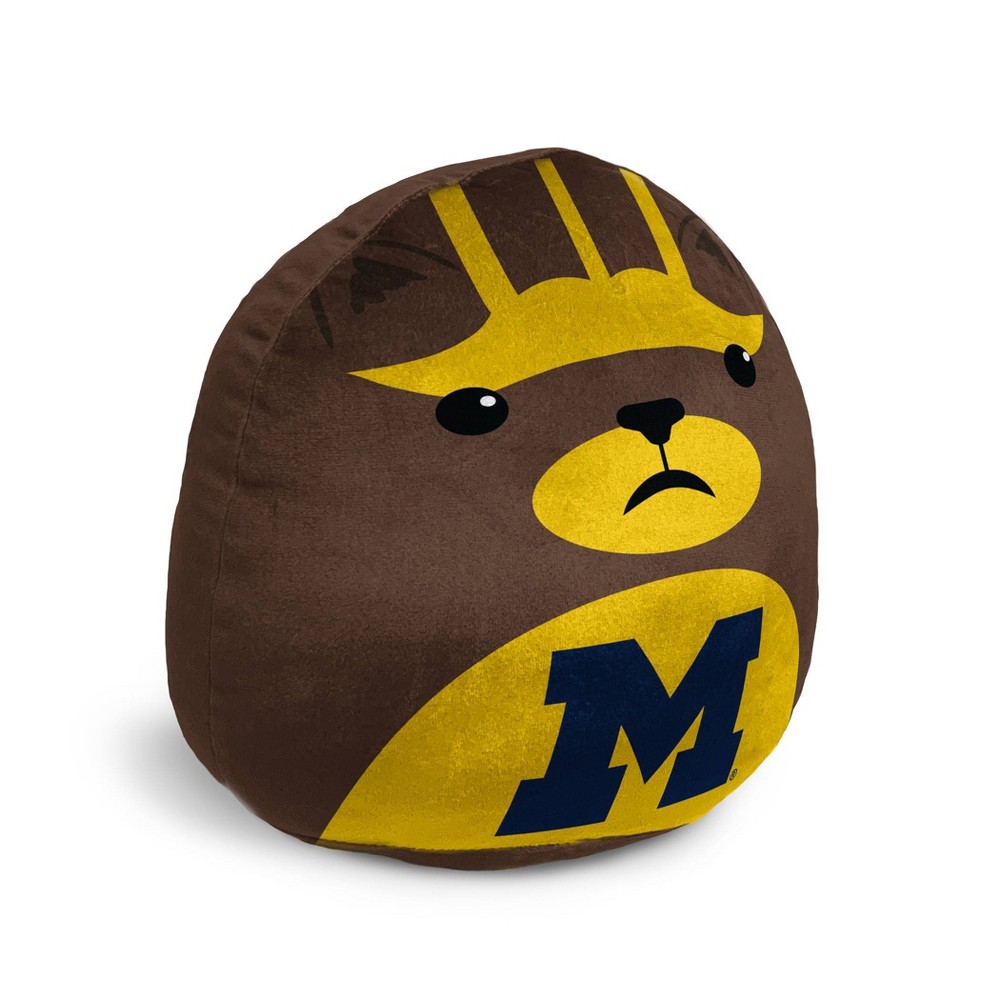 Photos - Soft Toy NCAA Michigan Wolverines 16"x16" Plushie Mascot Pillow