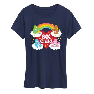 Women's - Care Bears - 80's Child With Heart and Rainbow Short Sleeve Graphic T-Shirt - 1 of 4