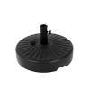 High-density Polyethylene Plastic Umbrella Base,Multifunctional Patio Umbrella Base With Two Adjustable Knobs -The Pop Home - 3 of 4