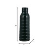 Modern Elegant Ribbed Ceramic Vase - Decorative Accent for Home, Office, Living Room, or Bedroom - Casual Modern - 2 of 4