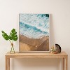 Romana Lilic / LA76 Photography The Surfer and The Ocean Framed Art Canvas - Society6 - image 3 of 4