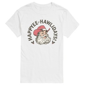 Men's - Instant Message - Happyee Hawlidays Short Sleeve Graphic T-Shirt - 1 of 4