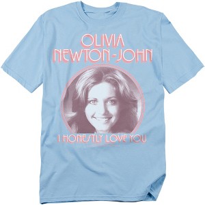 Olivia Newtonjohn I Honestly Love You Adult T-Shirt - 1 of 4